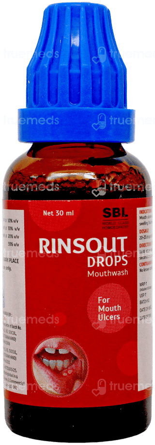 Sbl Rinsout Drops Mouthwash 30Ml